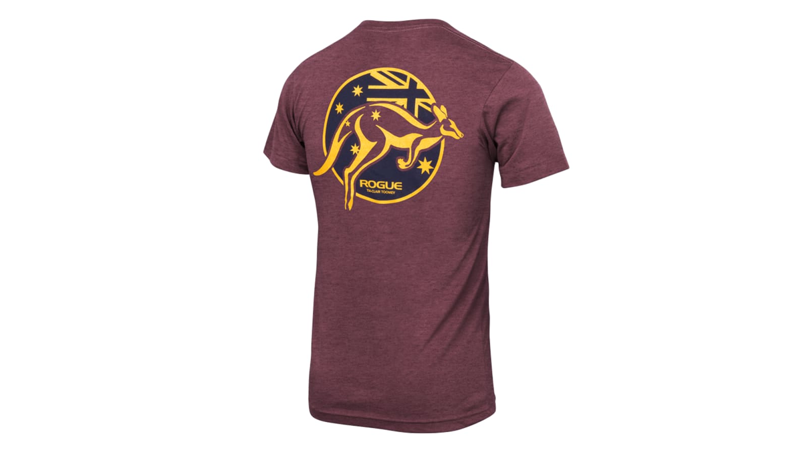 Tia Clair Toomey Men s Shirt 2.0 Heather Cranberry Rogue Fitness Australia